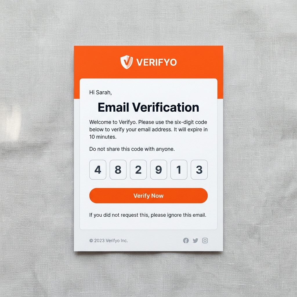 OTP Verification Email Theme